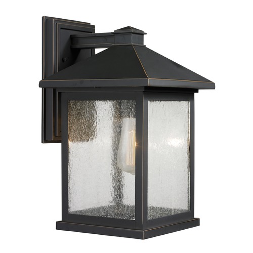 Portland Oil Rubbed Bronze Outdoor Wall Light by Z-Lite