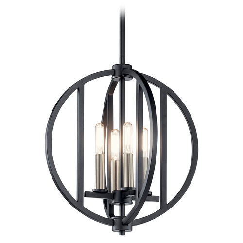 Samural 4-Light Black Chandelier by Kichler Lighting
