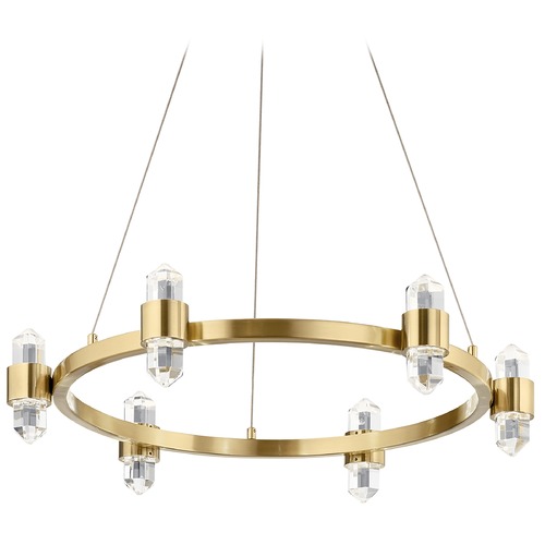 Elan Lighting Arabella 26.50-Inch Crystal Chandelier in Champagne Gold by Elan Lighting 84066CG