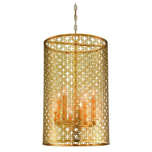 Blairmoor 8-Light Pendant in Honey Gold by Metropolitan Lighting