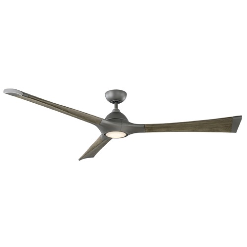 Modern Forms by WAC Lighting Modern Forms Woody Graphite LED Ceiling Fan with Light FR-W1814-72L27GHWG