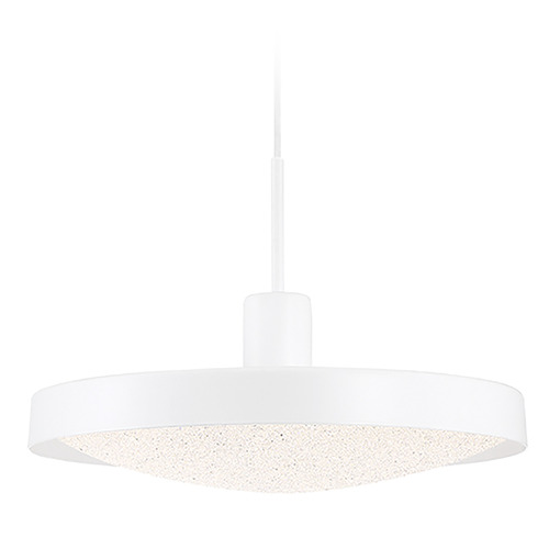 Eurofase Lighting Sandstone 14-Inch LED Pendant in White by Eurofase Lighting 35964-018