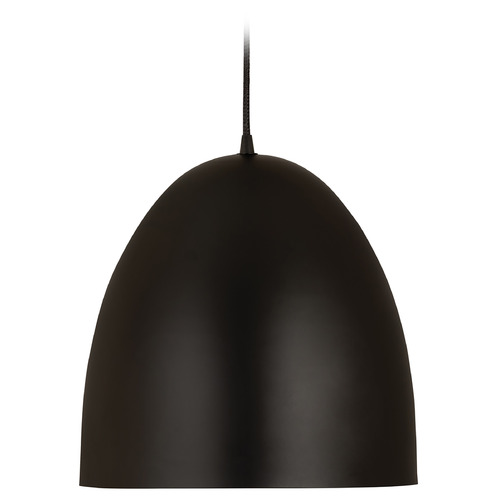 Z-Lite Z Studio Dome Satin Black Pendant by Z-Lite 6012P19-SBK