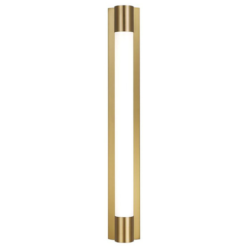 Visual Comfort Studio Collection Chapman & Myers Loring Burnished Brass LED Vertical Bathroom Light