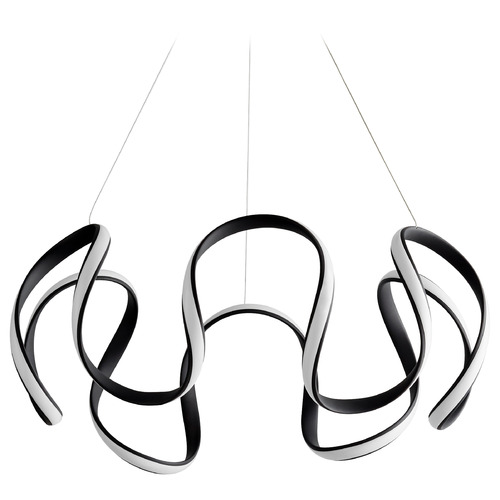 Cirro 28-Inch LED Pendant in Black by Oxygen Lighting