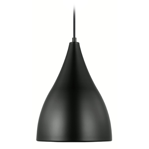 Visual Comfort Studio Collection Visual Comfort Studio Collection Oden Midnight Black Mini-Pendant Light with Bowl / Dome Shade 6545301-112