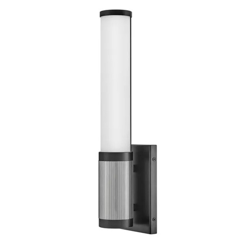 Zevi LED Wall Sconce in Black & Chrome by Hinkley Lighting