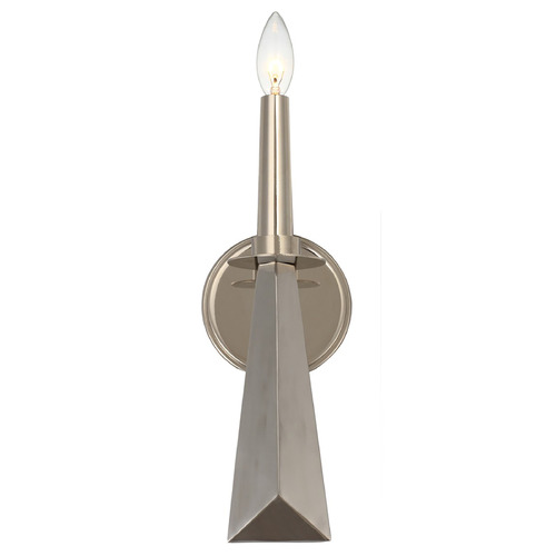 Crystorama Lighting Palmer Polished Nickel Sconce