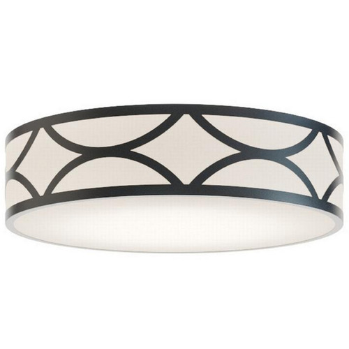 AFX Lighting Afx Lighting Lake Black LED Flushmount Light LAKF16LAJUDBK-BB