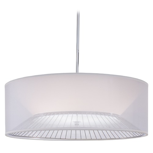 Bridge 25.25-Inch Silk Pendant in Chrome by George Kovacs