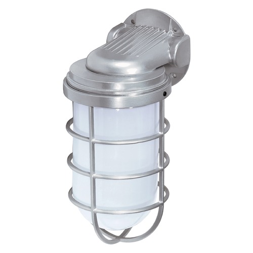 Nuvo Lighting Metallic Silver Outdoor Wall Light