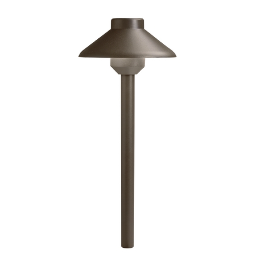 Kichler Lighting Stepped Dome 12V LED Path Light in Bronze 2700K by Kichler Lighting 15820AZT27