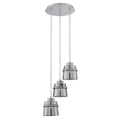 Sparta Chrome Multi-Light Pendant by Lite Source Lighting