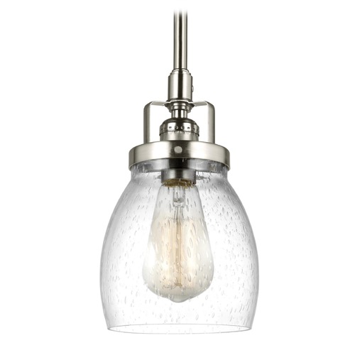 Generation Lighting Belton Mini Pendant in Brushed Nickel by Generation Lighting 6114501-962