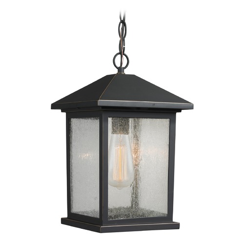 Portland Oil Rubbed Bronze Outdoor Hanging Light by Z-Lite