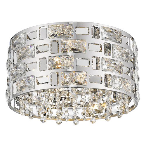 Aludra Chrome Flush Mount by Z-Lite