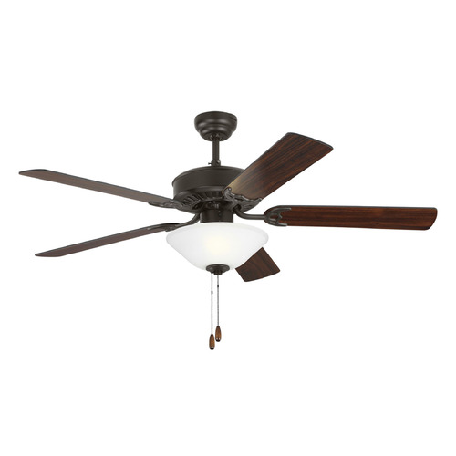 Visual Comfort Fan Collection Visual Comfort Fan Collection Haven 52 LED 2 Bronze LED Ceiling Fan with Light 5HV52BZD