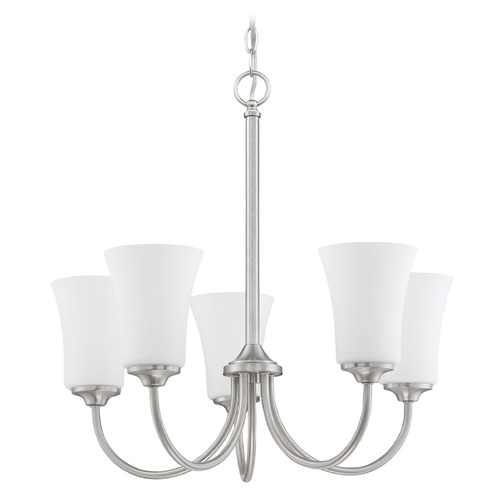Gwyneth Brushed Polished Nickel Chandelier by Craftmade Lighting