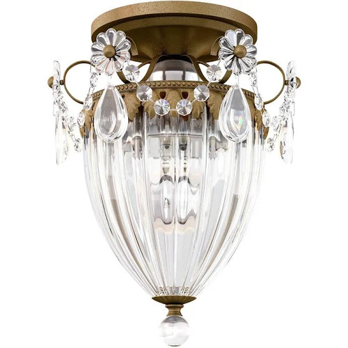 Bagatelle Etruscan Gold Semi-Flush Mount Light by Schonbek Lighting