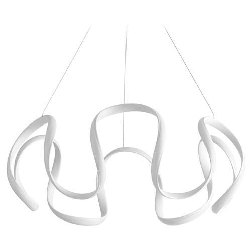 Cirro 28-Inch LED Pendant in White by Oxygen Lighting