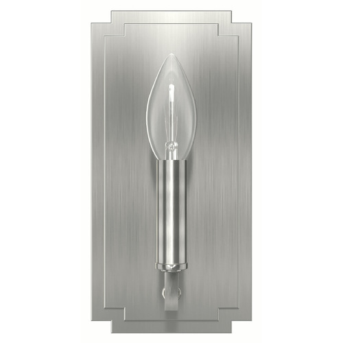 Hunter Fan Company Zoanne Brushed Nickel Sconce by Hunter Fan Company 19579