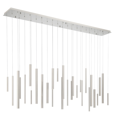 Eurofase Lighting Santana 72-Inch LED Linear Chandelier in Satin Nickel by Eurofase 46814-036