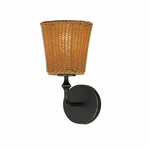 Baja Single-Light Wall Sconce in Dark Bronze by Maxim Lighting