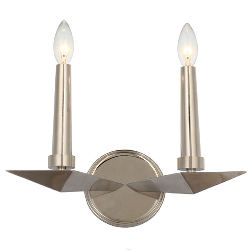 Crystorama Lighting Crystorama Lighting Palmer Polished Nickel Sconce 7592-PN