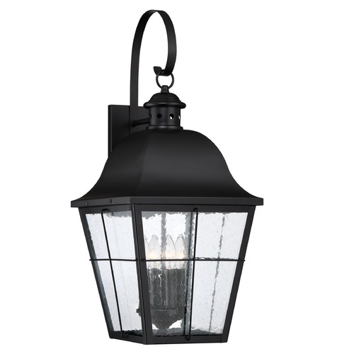 Millhouse Outdoor Wall Light in Black by Quoizel Lighting