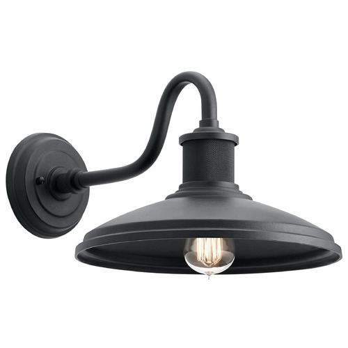 Allenbury 12-Inch Wide Outdoor Barn Light in Textured Black by Kichler Lighting