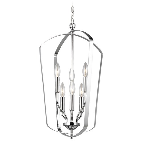 Generation Lighting Romee Chrome Pendant by Generation Lighting 5134906-05