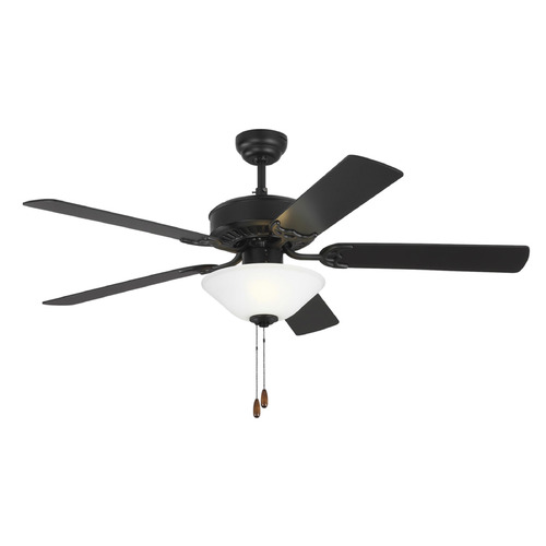 Visual Comfort Fan Collection Haven 52 LED 2 Matte Black LED Ceiling Fan with Light