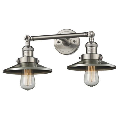 Innovations Lighting Innovations Lighting Railroad Brushed Satin Nickel Bathroom Light 208-SN-M2