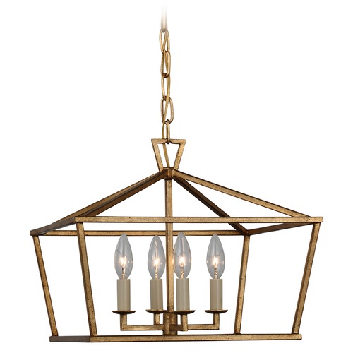 Visual Comfort Signature Collection Chapman & Myers Convertible Lantern in Gilded Iron by Visual Comfort Signature CHC4190GI