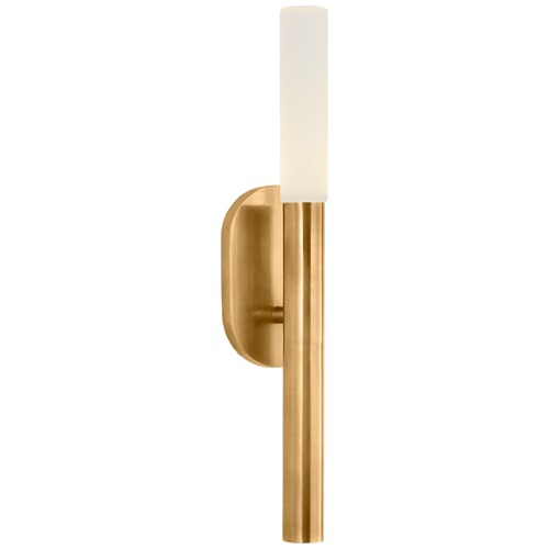 Visual Comfort Signature Collection Kelly Wearstler Rousseau Small Bath Sconce in Brass by Visual Comfort Signature KW2280ABEC