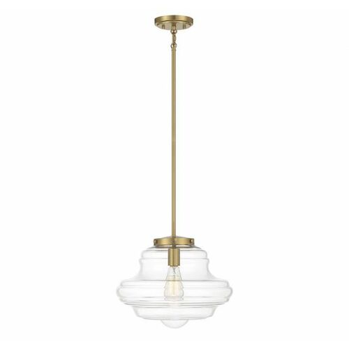 15-Inch Pendant in Natural Brass by Meridian