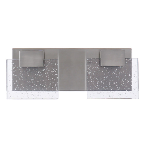 Alamere Brushed Polished Nickel LED Bathroom Light by Craftmade Lighting