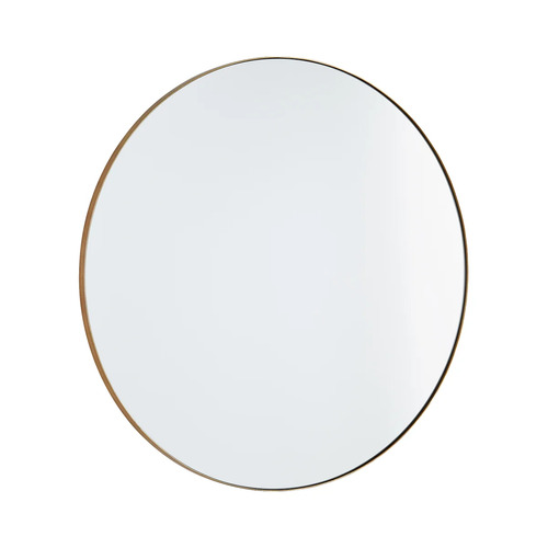 30-Inch Round Mirror in Gold by Quorum Lighting