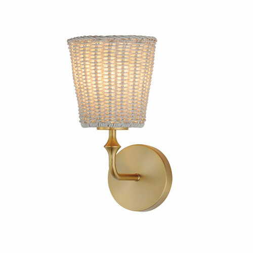 Baja Single-Light Wall Sconce in Natural Aged Brass by Maxim Lighting