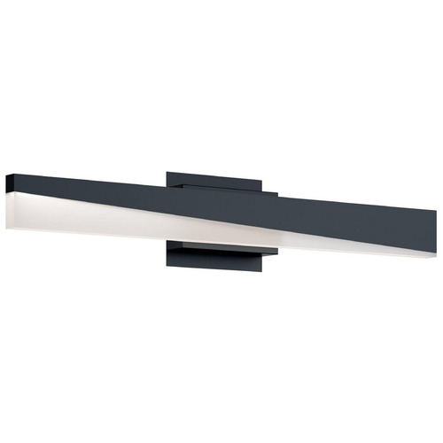 Afx Lighting Slant Black LED Vertical Bathroom Light