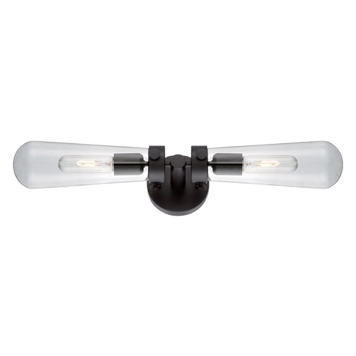 Nuvo Lighting Sconce Wall Light with Clear Glass in Aged Bronze by Nuvo Lighting 60/5363