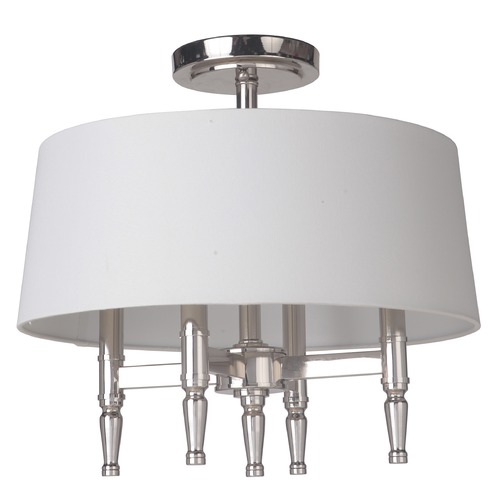 Ella 18-Inch Polished Nickel Semi-Flush Mount by Craftmade Lighting