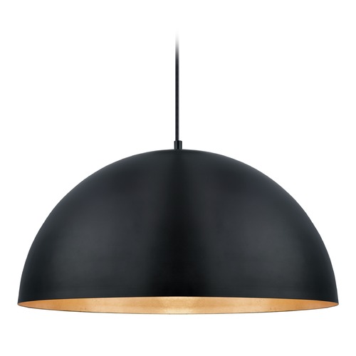 Gaetano Black & Gold LED Pendant by Eglo Lighting
