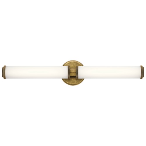 Kichler Lighting Indeco 27-Inch Natural Brass LED Vanity Light by Kichler Lighting 45685NBRLED