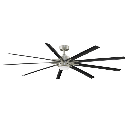 Fanimation Fans Odyn 84 Brushed Nickel LED Ceiling Fan with Light