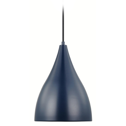 Visual Comfort Studio Collection Visual Comfort Studio Collection Oden Navy Mini-Pendant Light with Bowl / Dome Shade 6545301-127