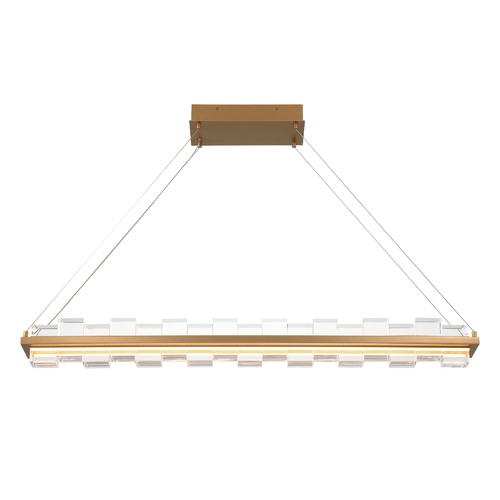 Bruco 45-Inch LED Linear Chandelier in Gold by Eurofase