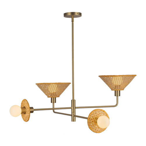 Alora Lighting Piper Brushed Gold Chandelier