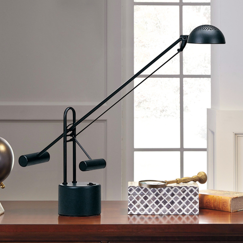 Halotech Black Desk Lamp by Lite Source Lighting