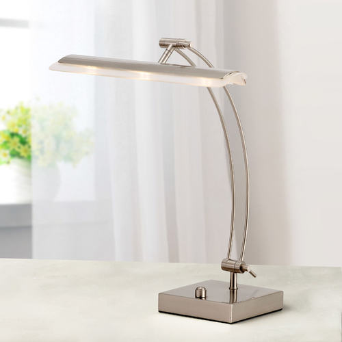 Adesso Home Lighting Esquire Satin Steel LED Desk Lamp